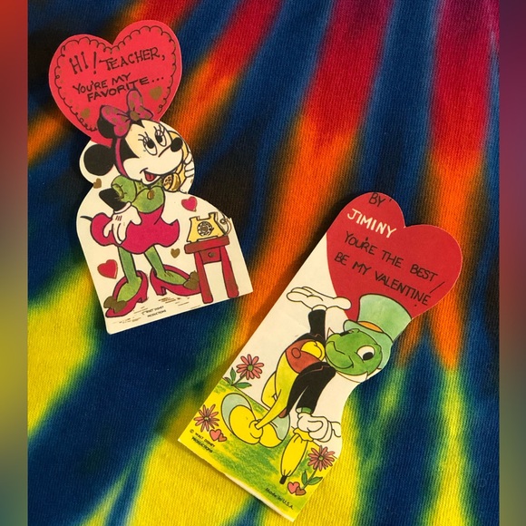 Vintage unused Valentines Vtg Teacher Valentines Day cards 50s 60s 80s lot of 3 - Picture 11 of 13